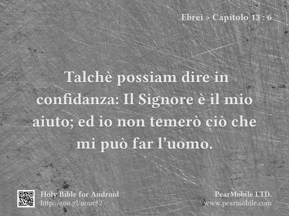 Ebrei, Capitolo 13:6